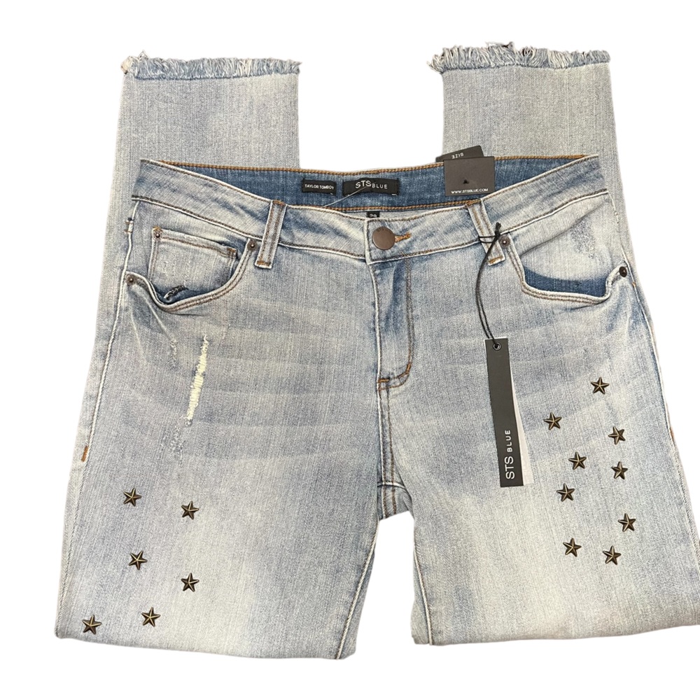 #31 STS Blue Stars Taylor Tomboy Denim Distressed Jeans